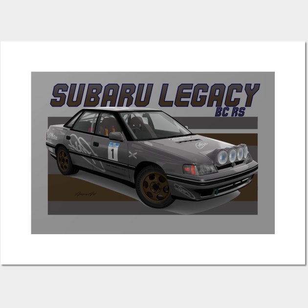 Subaru Legacy BC RS Wall Art by PjesusArt